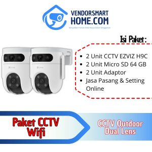 Paket CCTV Wifi CCTV Wifi Outdoor Dual Lens 2 Camera